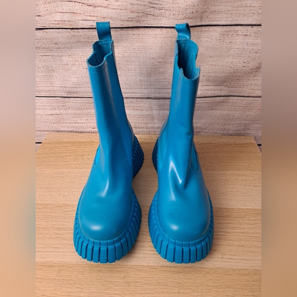 Camper Turquoise Heeled Pix Boots - Picture 5 of 11